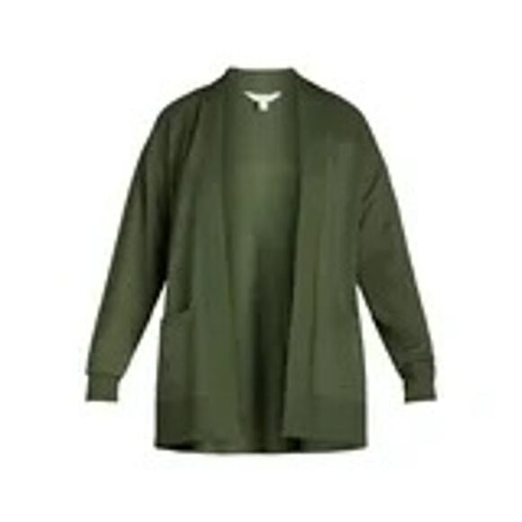 Time and Tru Sweaters - NWT Time and Tru Open Front Cardigan – Olive Green – Lightweight Everyday Layer
